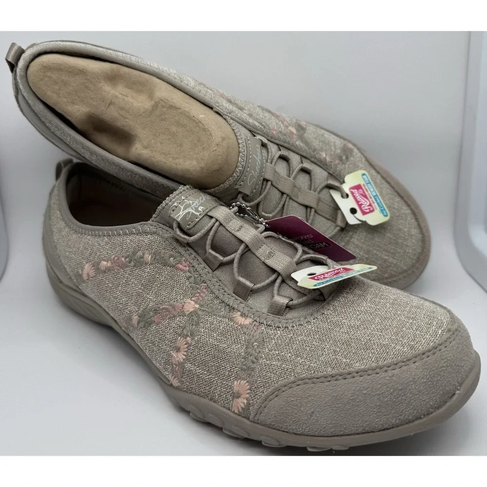 Skechers Relaxed Fit Breathe-Easy Garden Joy US 11 UK 8 EU41 Sneaker SlipOn BOHO